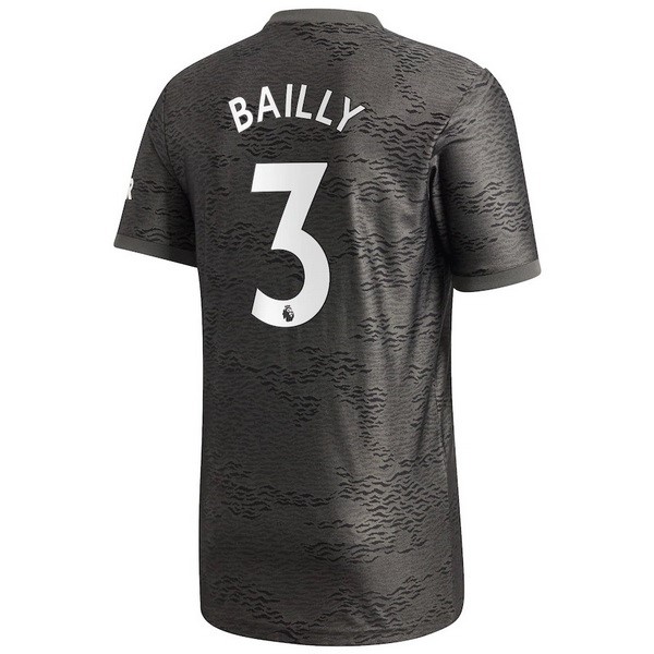 Camiseta Manchester United NO.3 Bailly Segunda Equipación 2020-2021 Negro